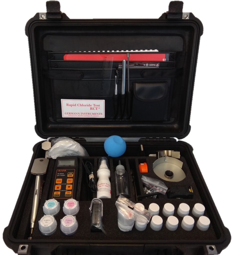 Rapid Chloride Content Test RCT and RCTW Germann Instruments